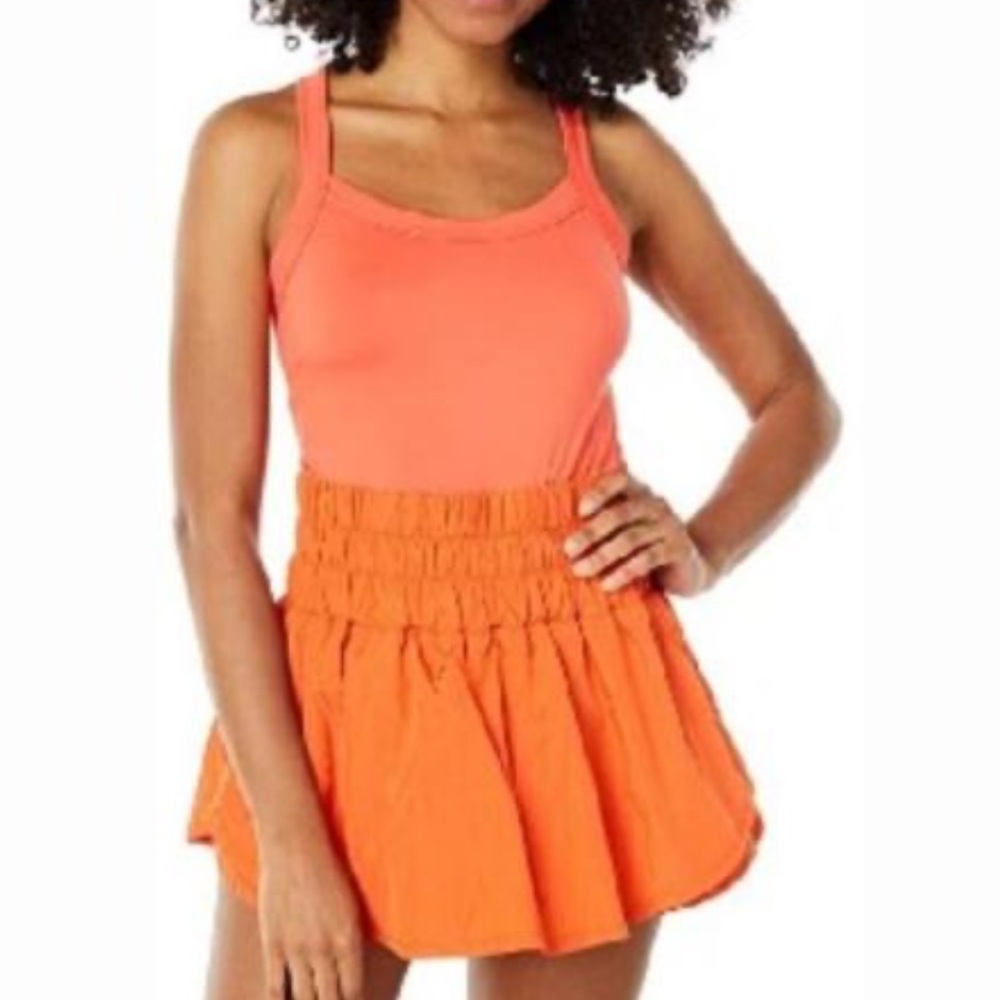Orange Women's Free People Workout Romper